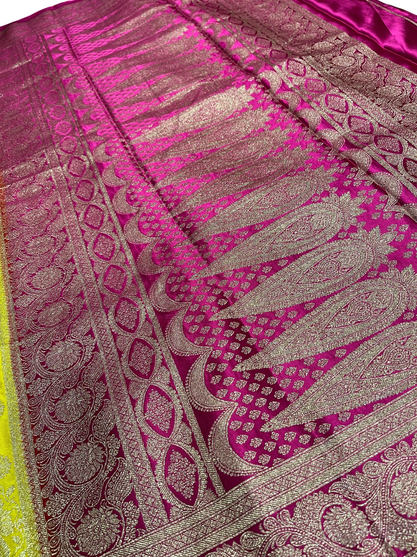Southloom Satin Banarasi Silk Saree with Woven Work on Body and Borders