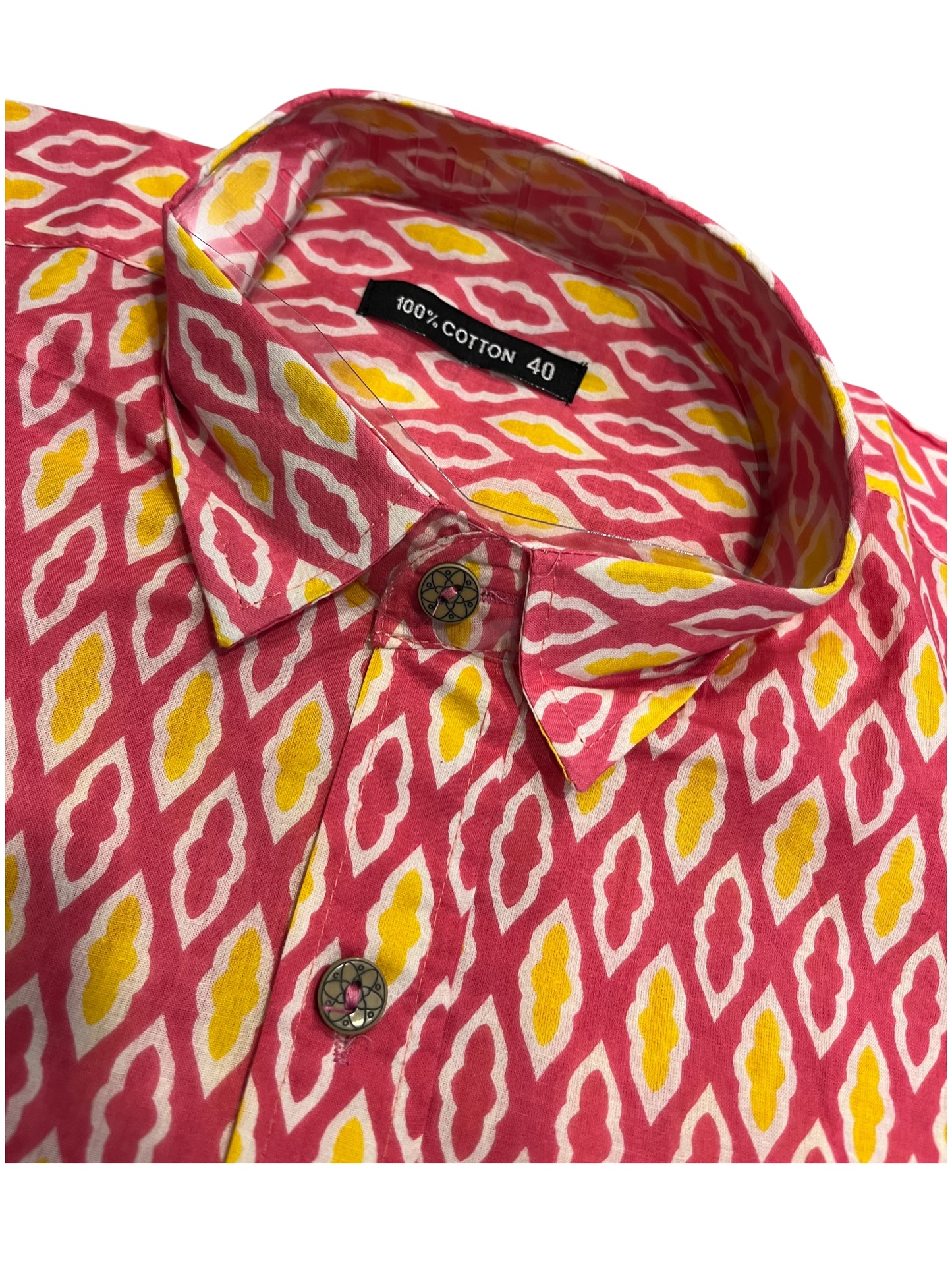 Southloom Jaipur Pure Cotton Printed Shirt For Men (Large)