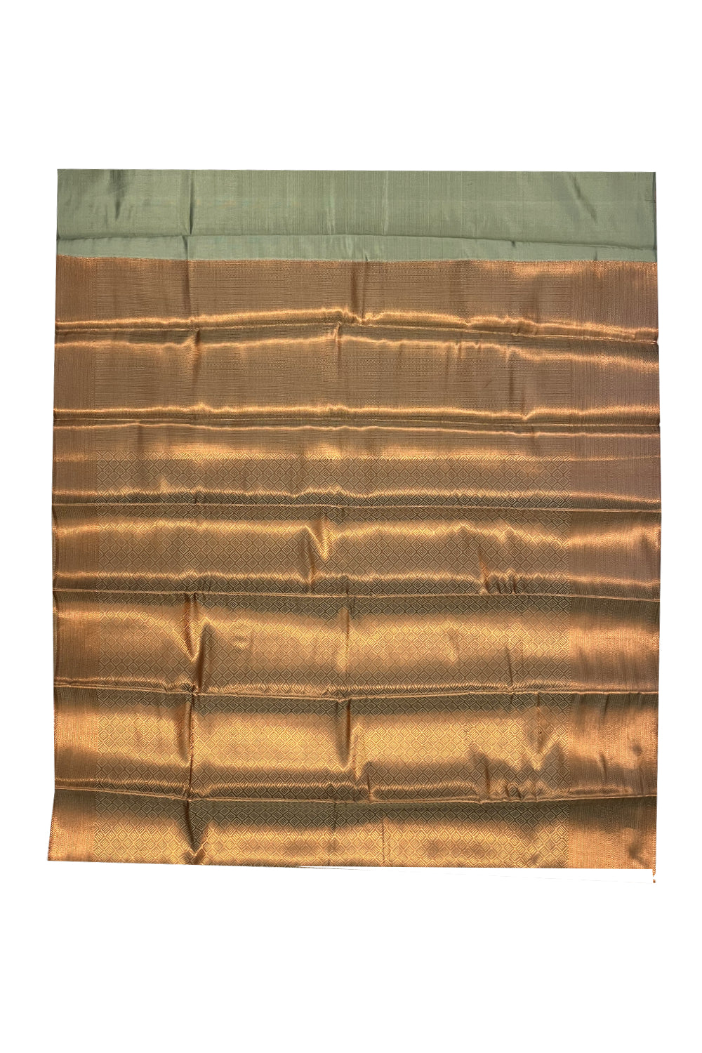 Southloom Premium Semi Silk Zari Work Brocade Saree in Bridal Grey with Matching Pallu