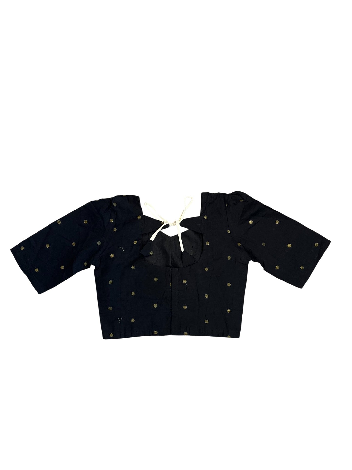 Southloom Stitched Cotton Dhavani Set with Pavada and Black Blouse Piece