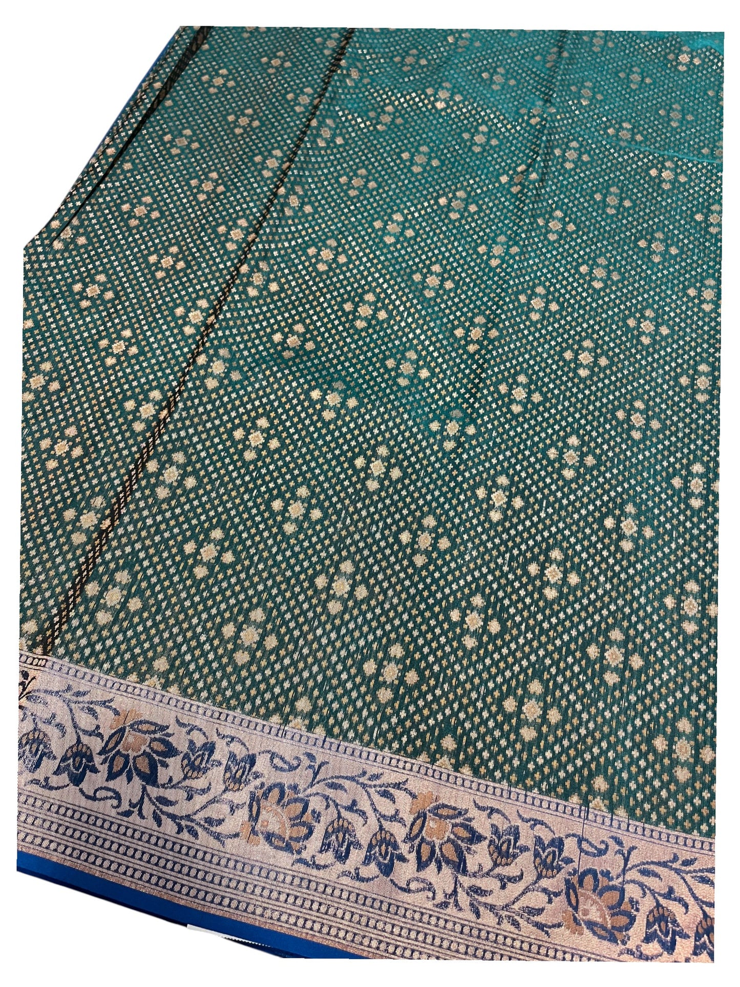 Southloom Banarasi Silk Saree with Woven Work on Body and Borders