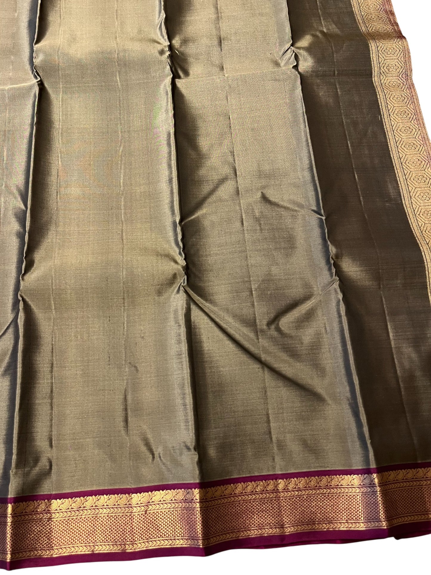 Southloom Pure Handloom Bridal Kanchipuram Silk Saree with Korvai Work