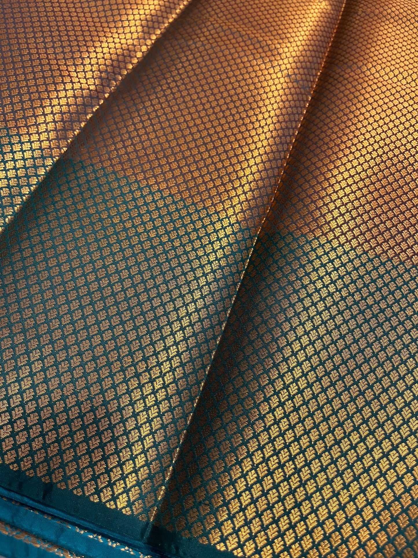 Southloom Banarasi Silk Brocade Bridal Saree WIth Woven Borders