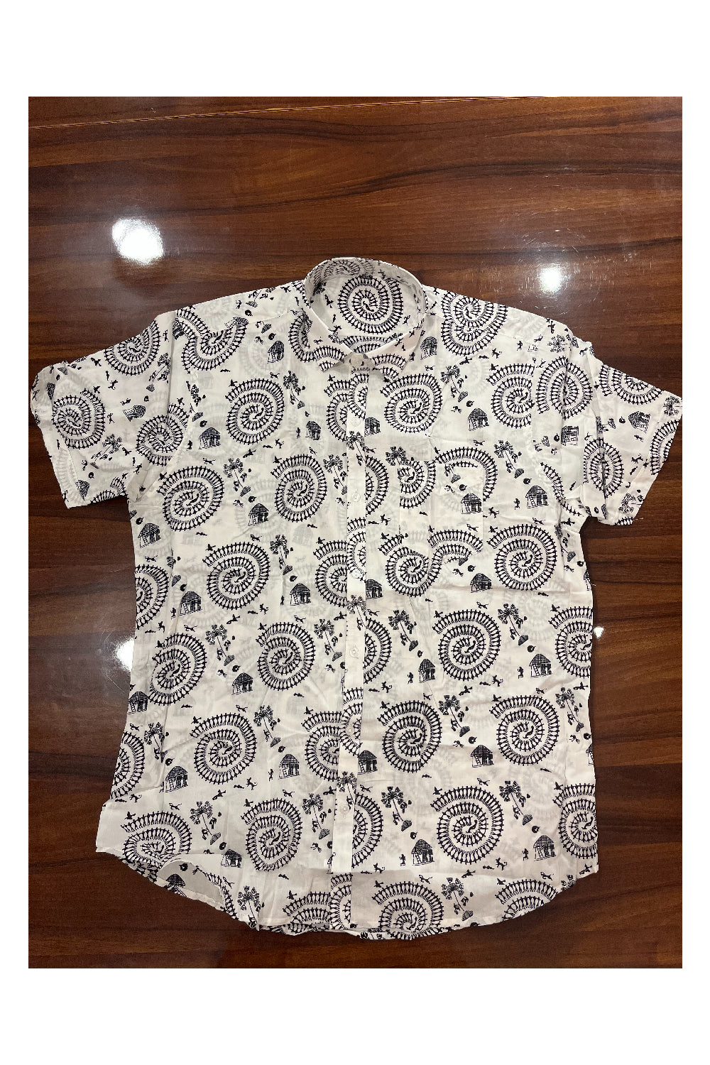 Southloom Jaipur Pure Cotton Printed Shirt For Men (4XL)