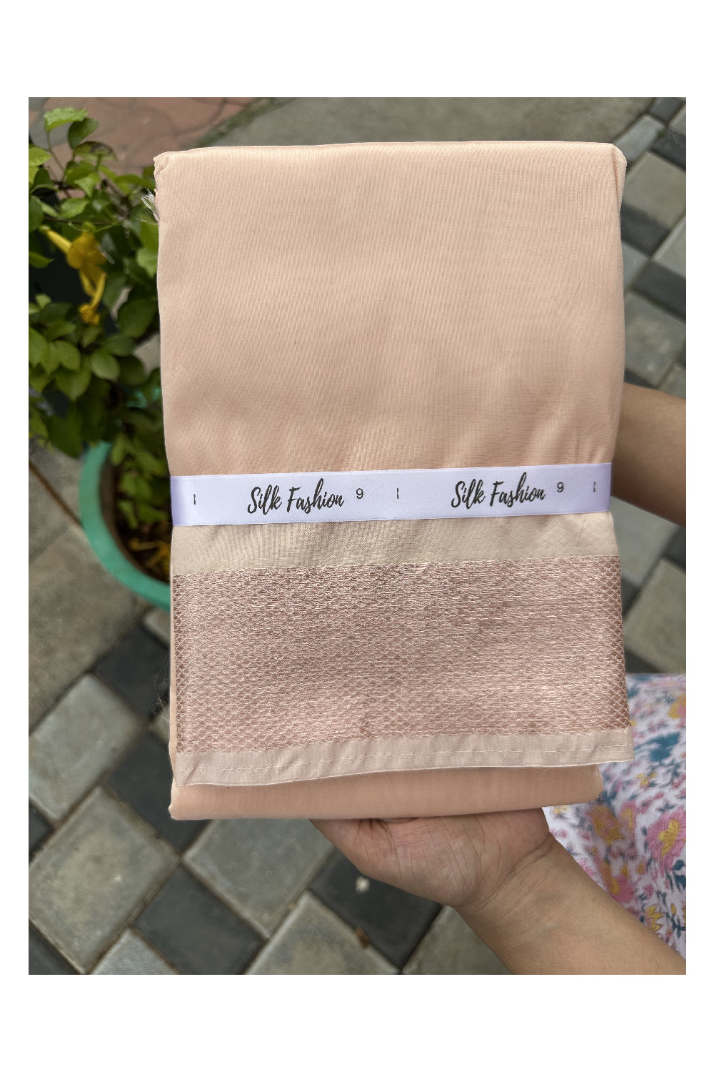 Southloom Semi Silk Mundu / Vesthi / Dhothi Set with Matching Silk Shirt Piece