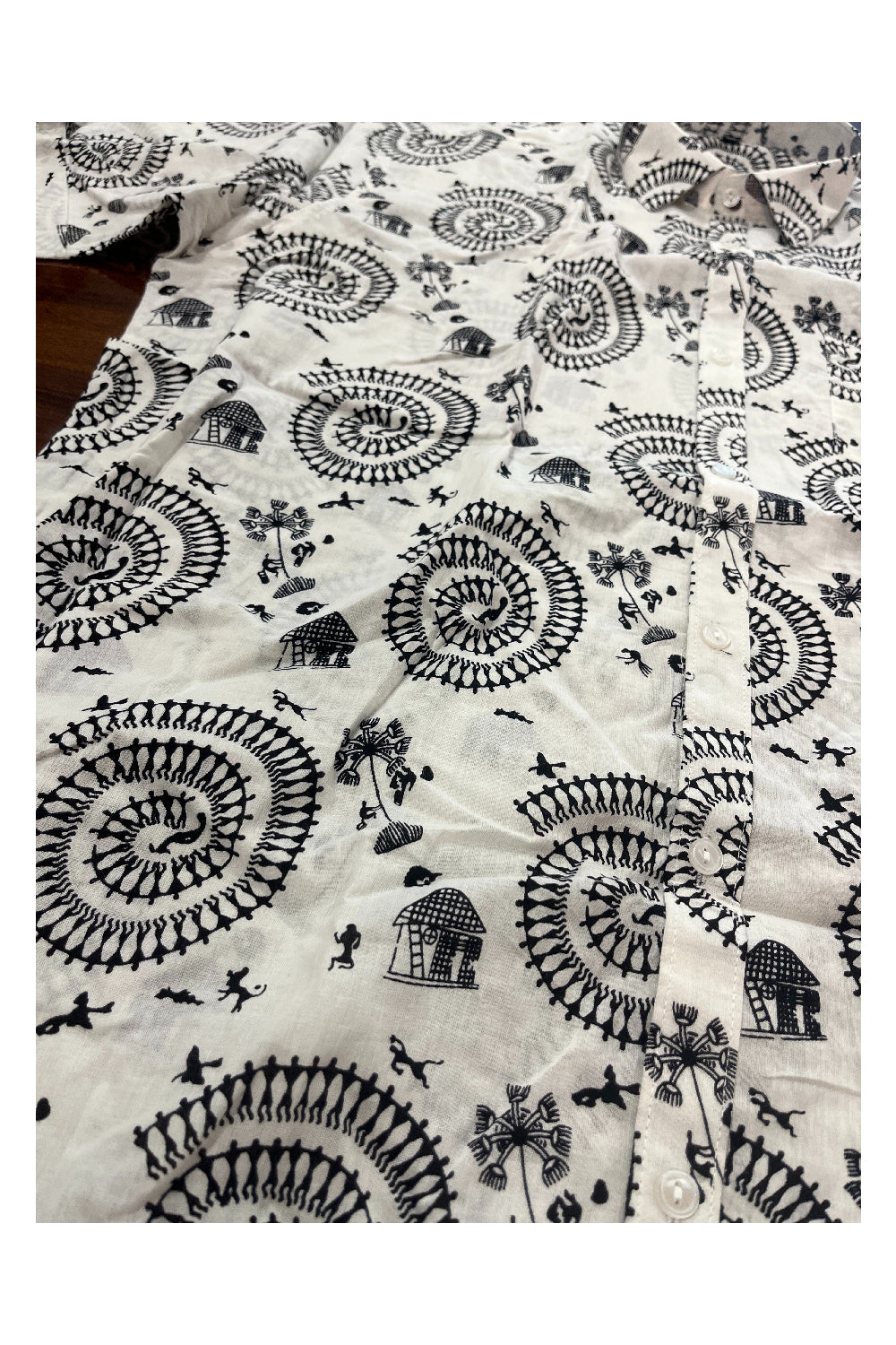 Southloom Jaipur Pure Cotton Printed Shirt For Men (4XL)