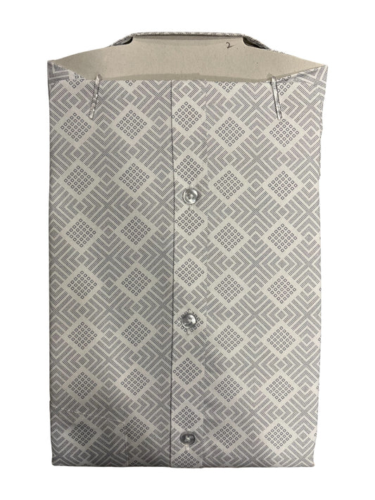 Southloom Pure Cotton Gray Printed Shirt(XL FS)