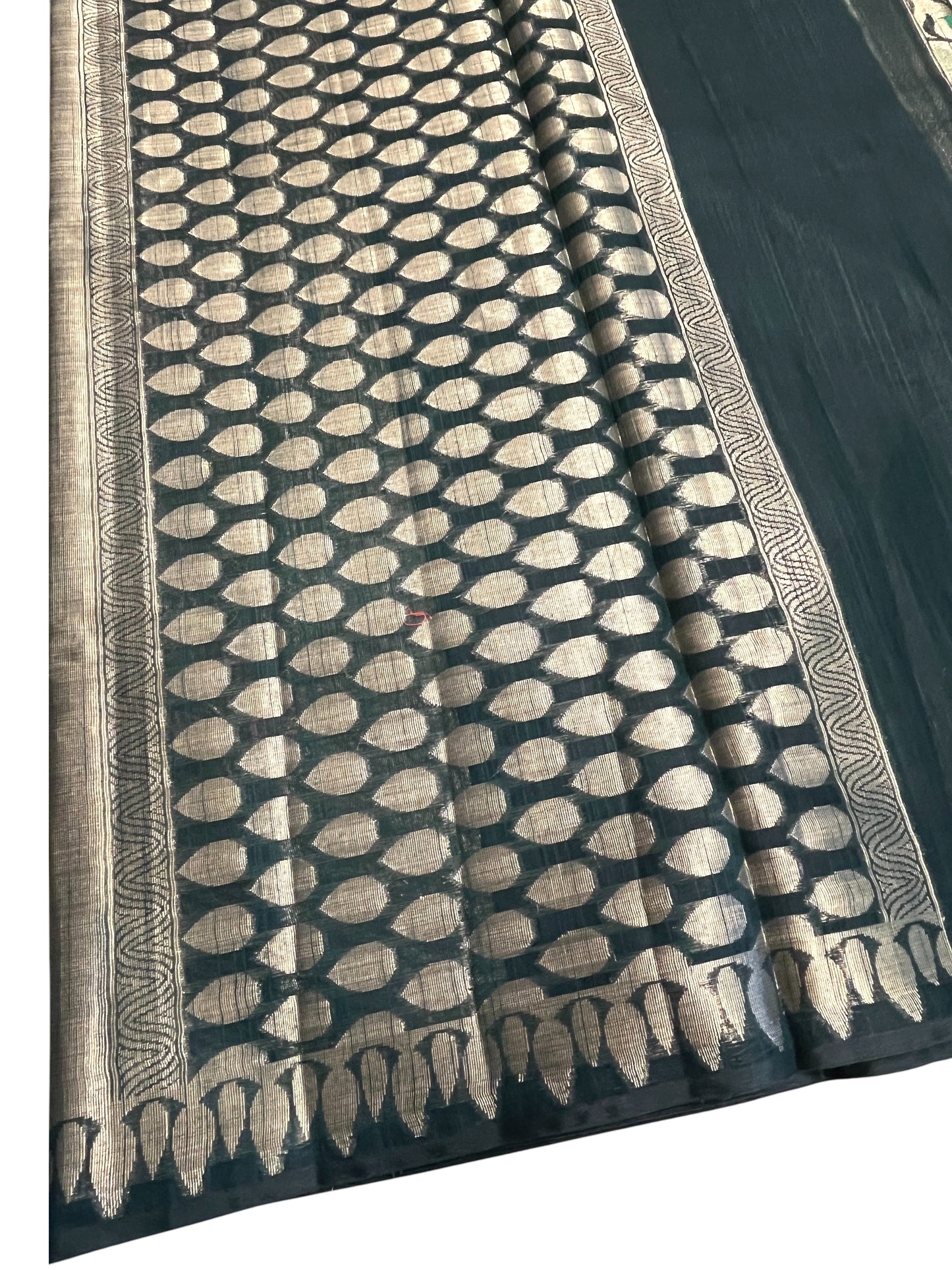 Southloom Banarasi Silk Saree with Woven Work on Body and Borders (Beige)