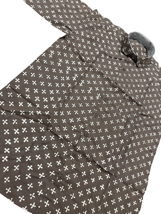 Southloom Jaipur Pure Cotton Block Printed Shirt for Men (Medium)