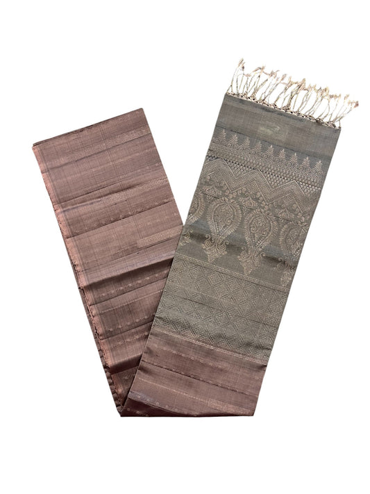 Southloom Pure Handloom Bridal Kanchipuram Silk Saree with Korvai Work