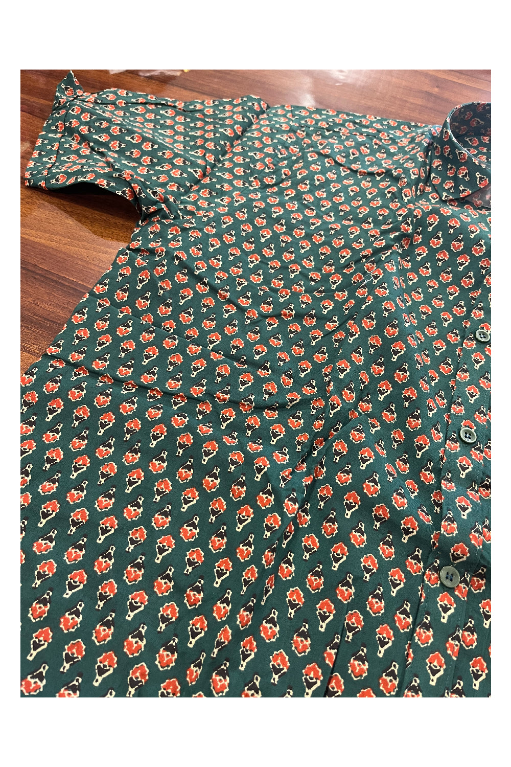 Southloom Jaipur Pure Cotton Printed Shirt For Men (3XL)