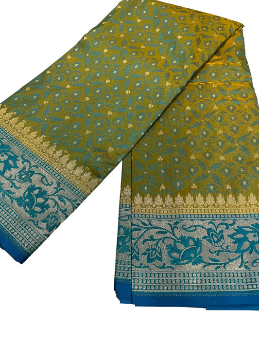 Southloom Banarasi Silk Saree with Woven Work on Body and Borders