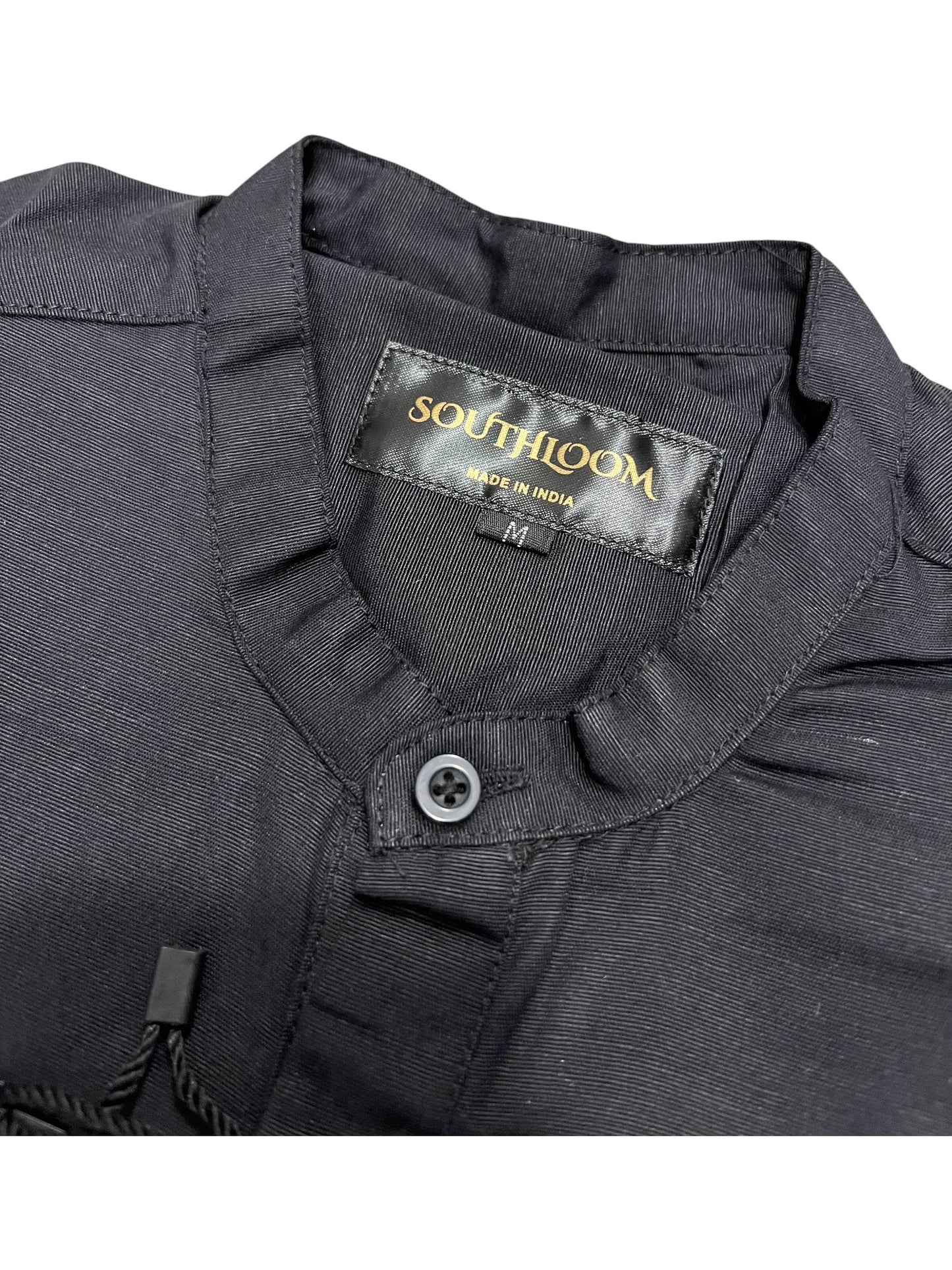 Southloom Black Short Cotton Kurta Shirt for Men