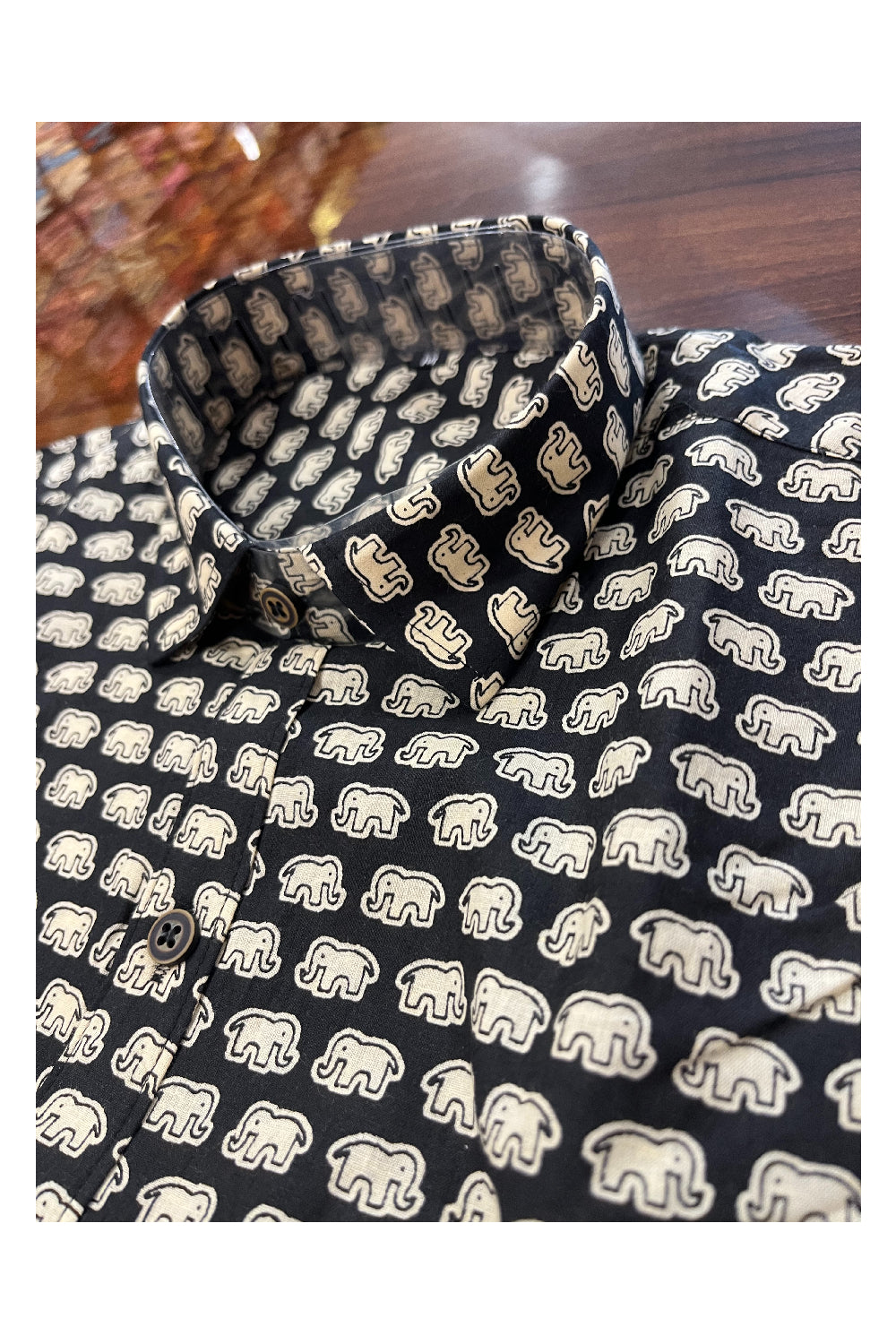Southloom Jaipur Pure Cotton Printed Shirt For Men (Medium)