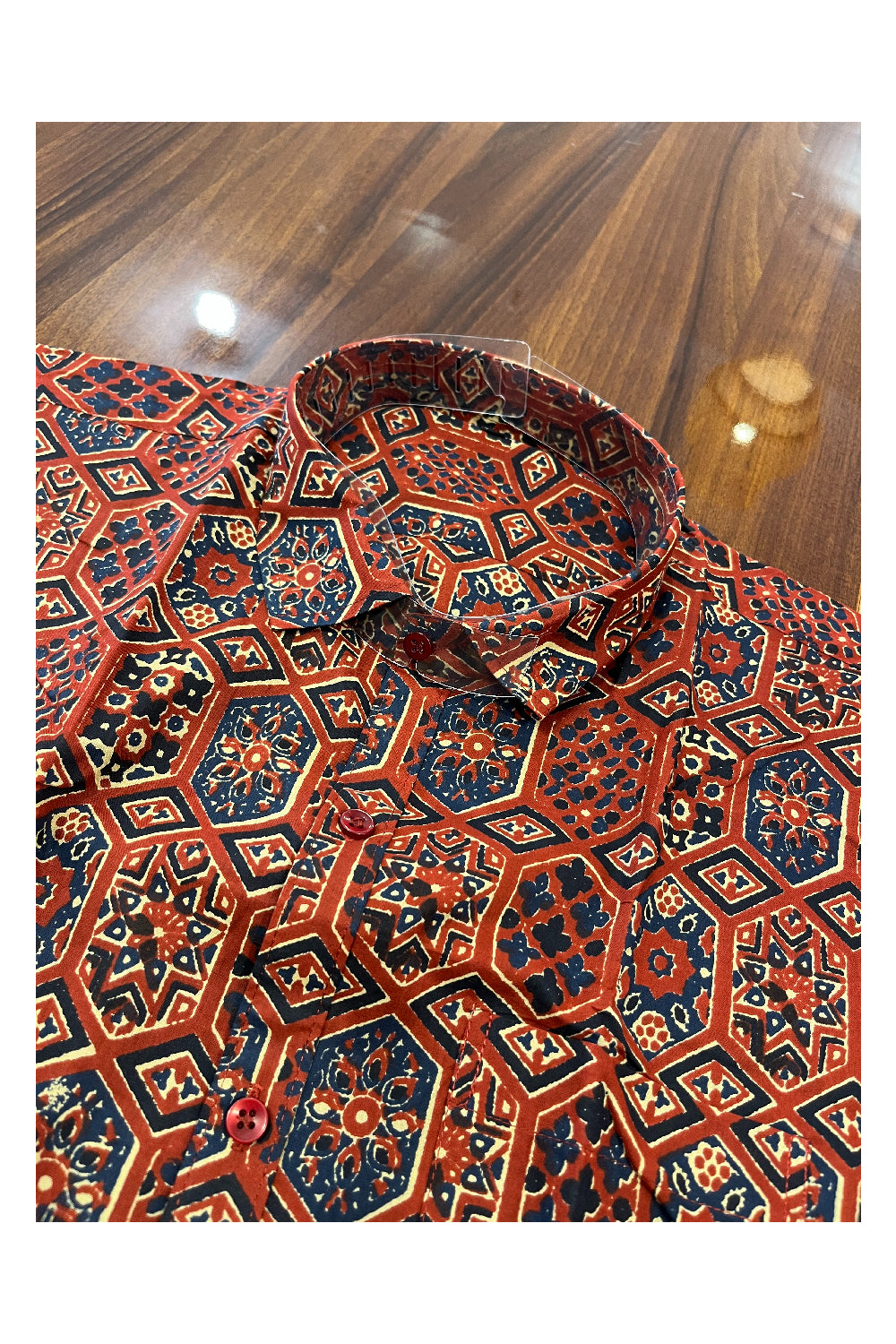 Southloom Jaipur Pure Cotton Printed Shirt For Men (3XL)