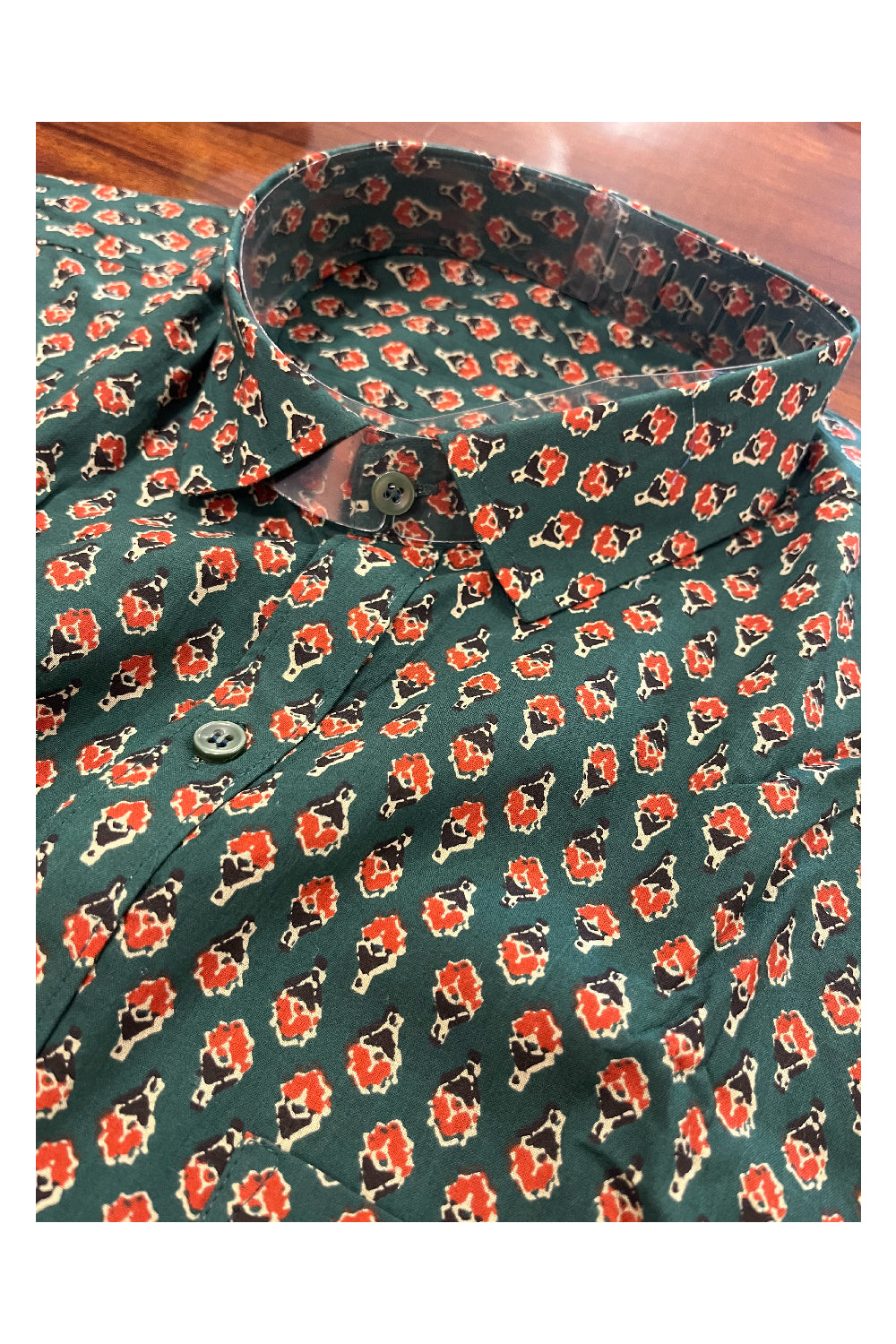 Southloom Jaipur Pure Cotton Printed Shirt For Men (3XL)