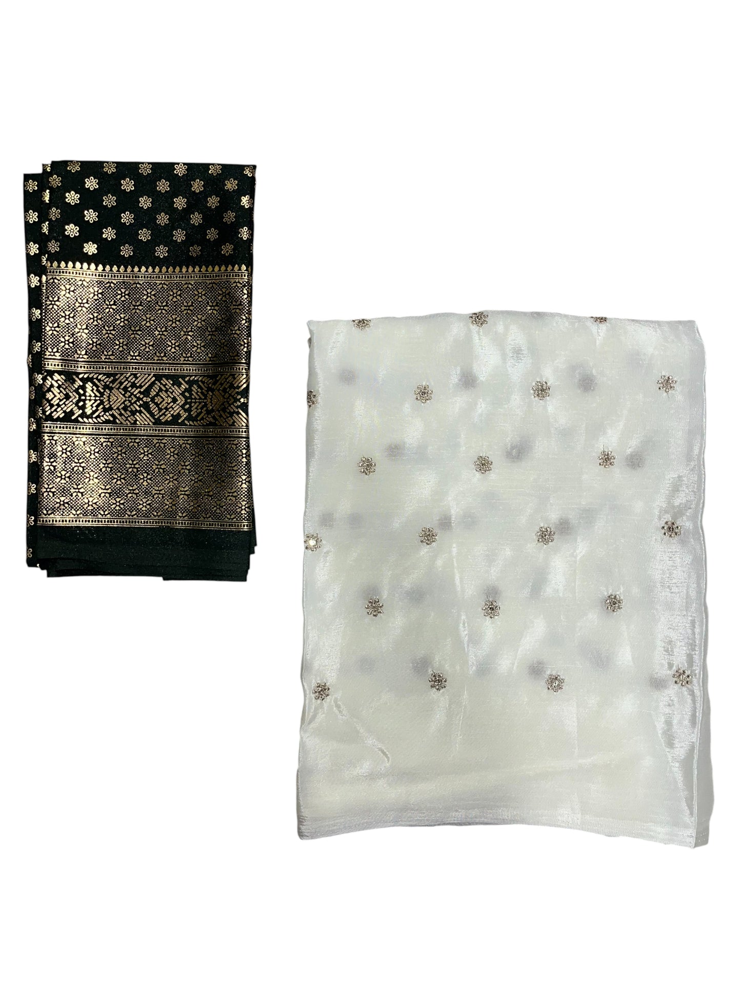 Southloom Semi Stitched Dhavani Set with Pavada and Green Blouse Piece