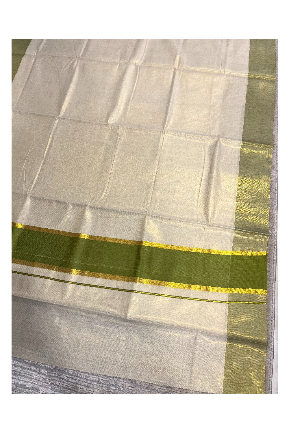 Southloom Kerala Tissue Kasavu Saree