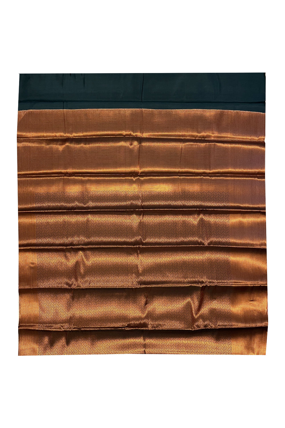 Southloom Premium Semi Silk Zari Work Brocade Saree in Bridal Green with Matching Pallu
