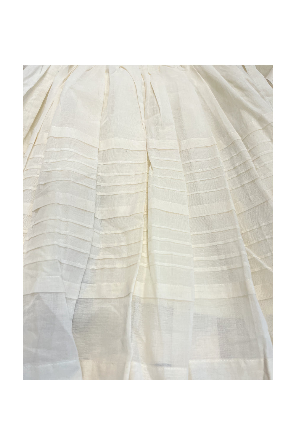 Southloom Premium Kasavu Frock in Balaramapuram Handloom Fabric for Girls