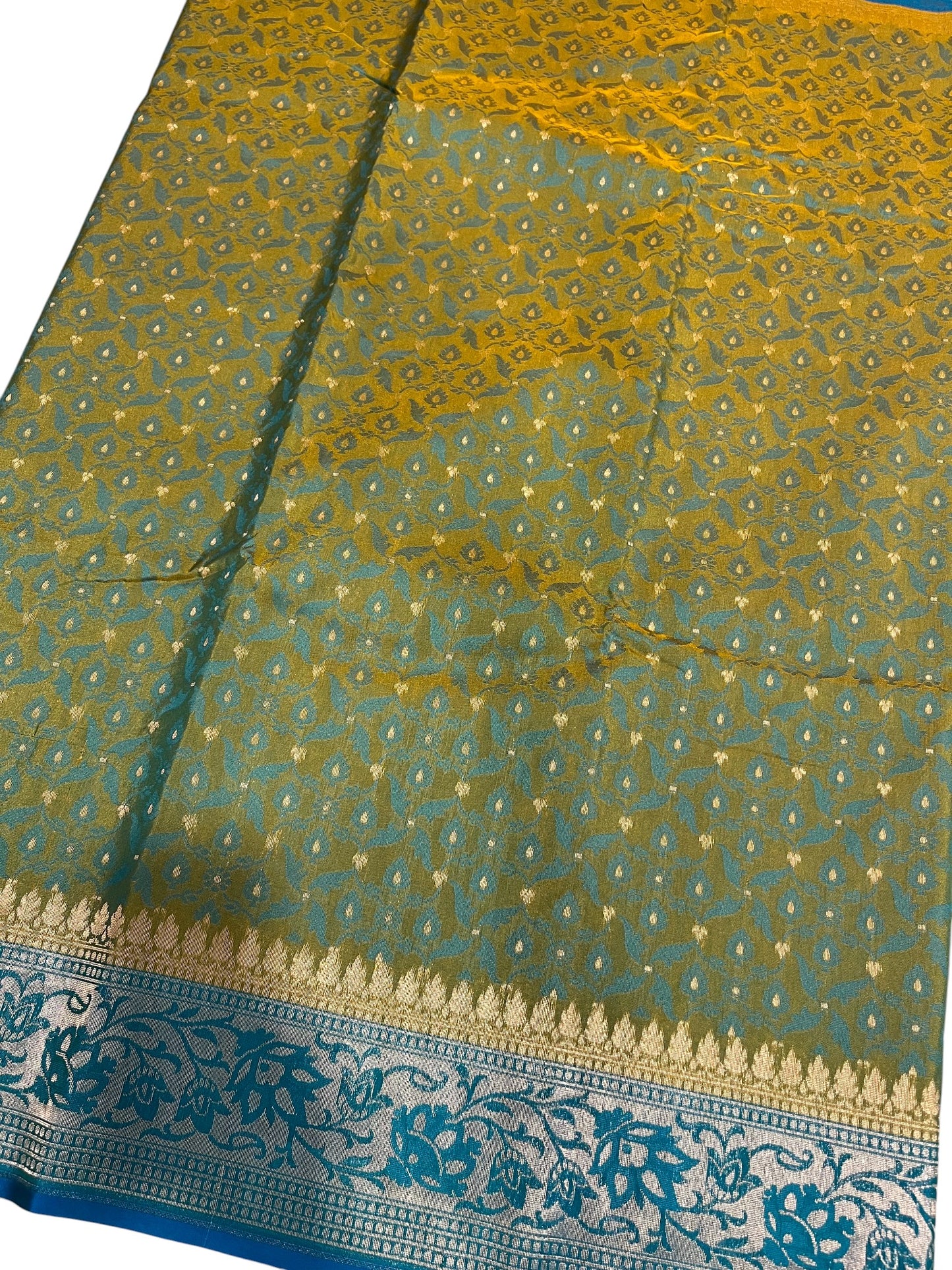 Southloom Banarasi Silk Saree with Woven Work on Body and Borders