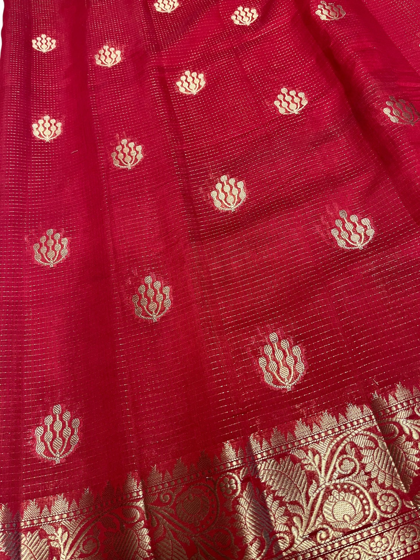 Southloom Georgete Banarasi Silk Saree with Woven Work on Body and Borders