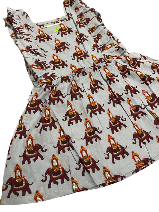 Southloom Pure Cotton Jaipur Printed Frocks for Girls (Age 1-2)