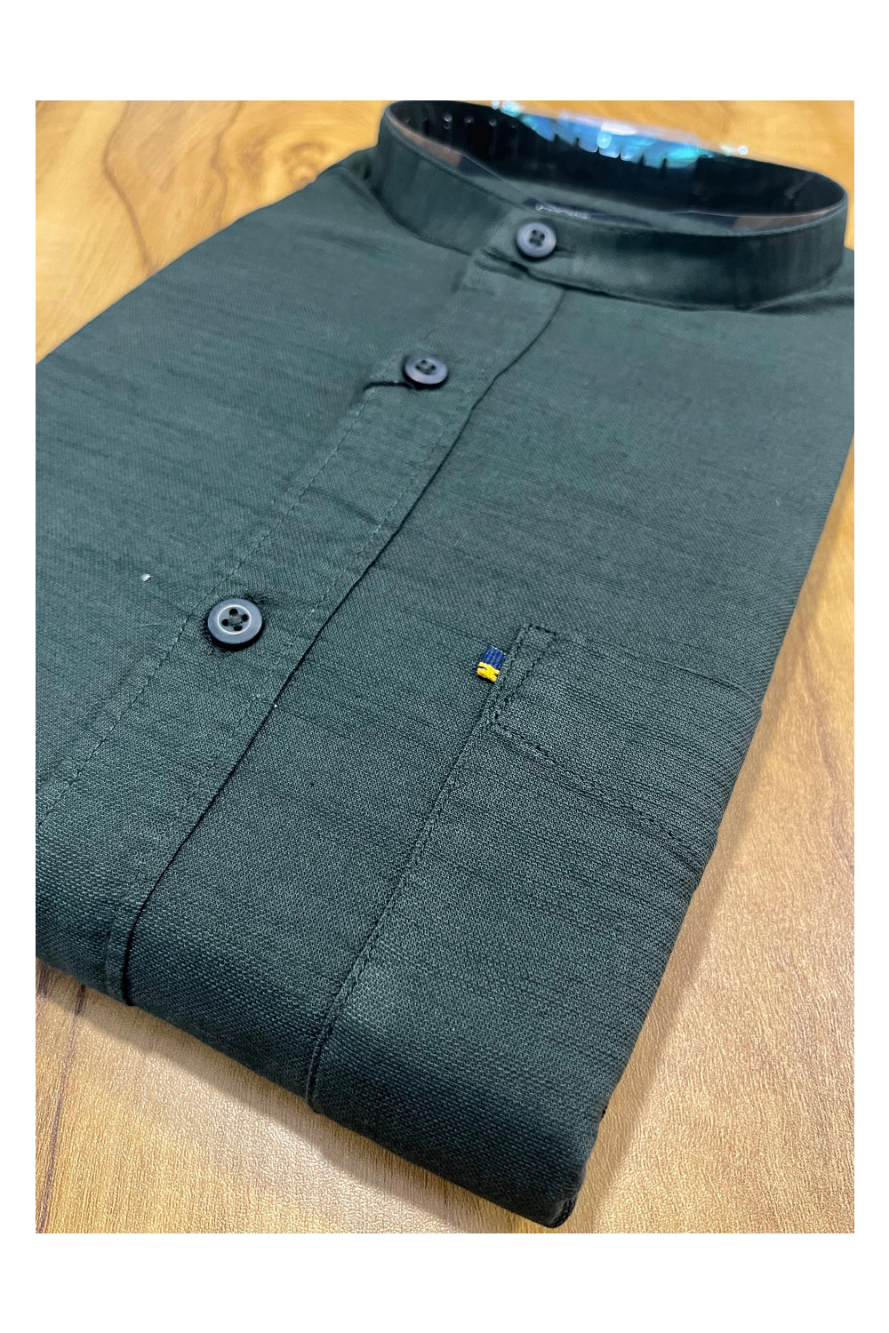 Southloom Green Short Cotton Kurta Shirt for Men