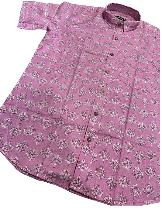 Southloom Jaipur Pure Cotton Printed Shirt For Men (Large)