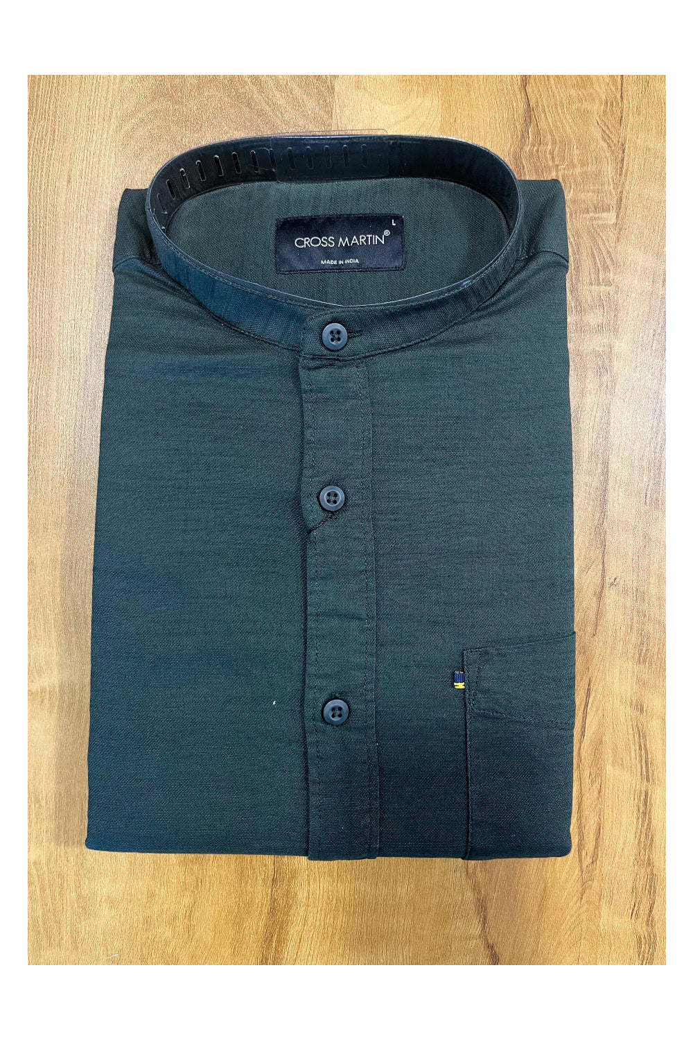 Southloom Green Short Cotton Kurta Shirt for Men