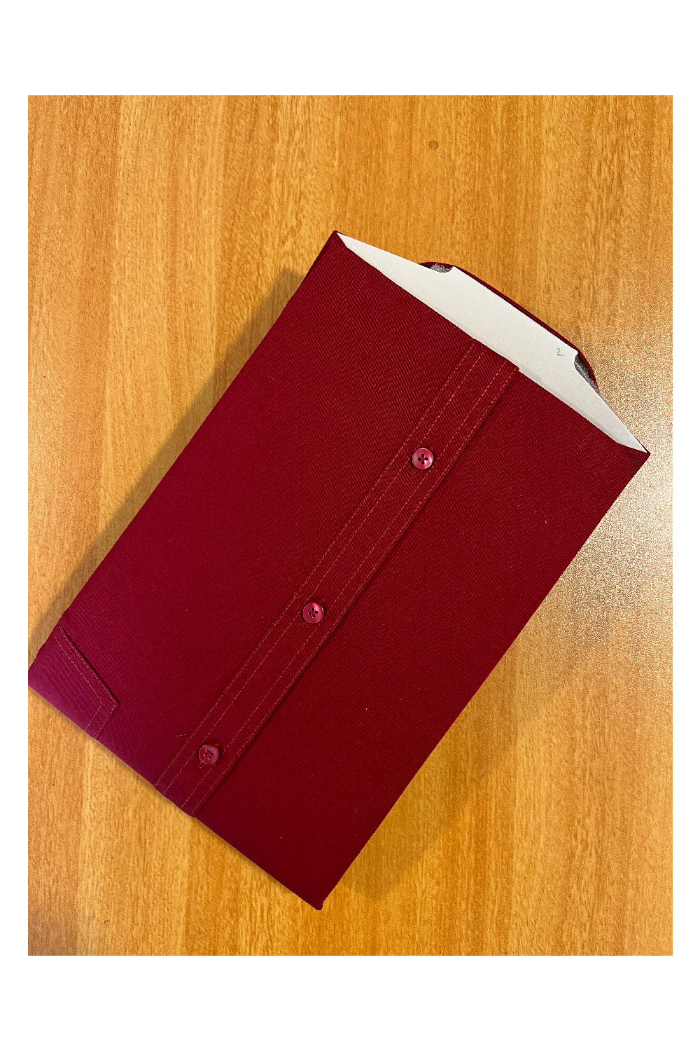 Pure Cotton Maroon Solid Shirt SLSHIRT 46 FS