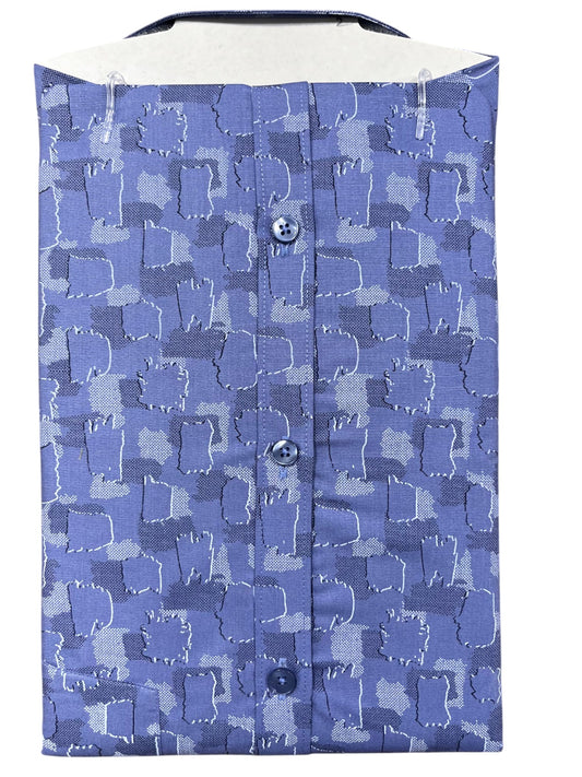 Southloom Pure Cotton Lavander Printed Shirt (44 HS)