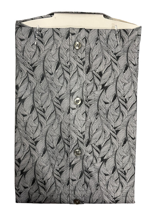 Southloom Pure Cotton Gray Printed Shirt (38 HS)
