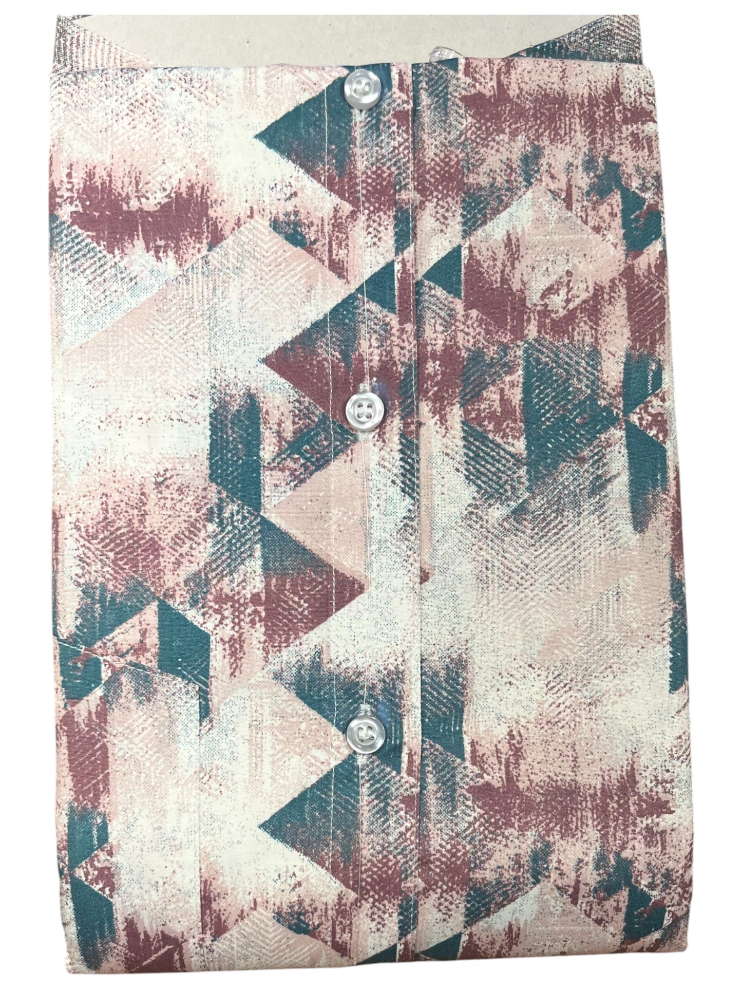 Pure Cotton Multi Colour Green Printed Shirt (46 FS)