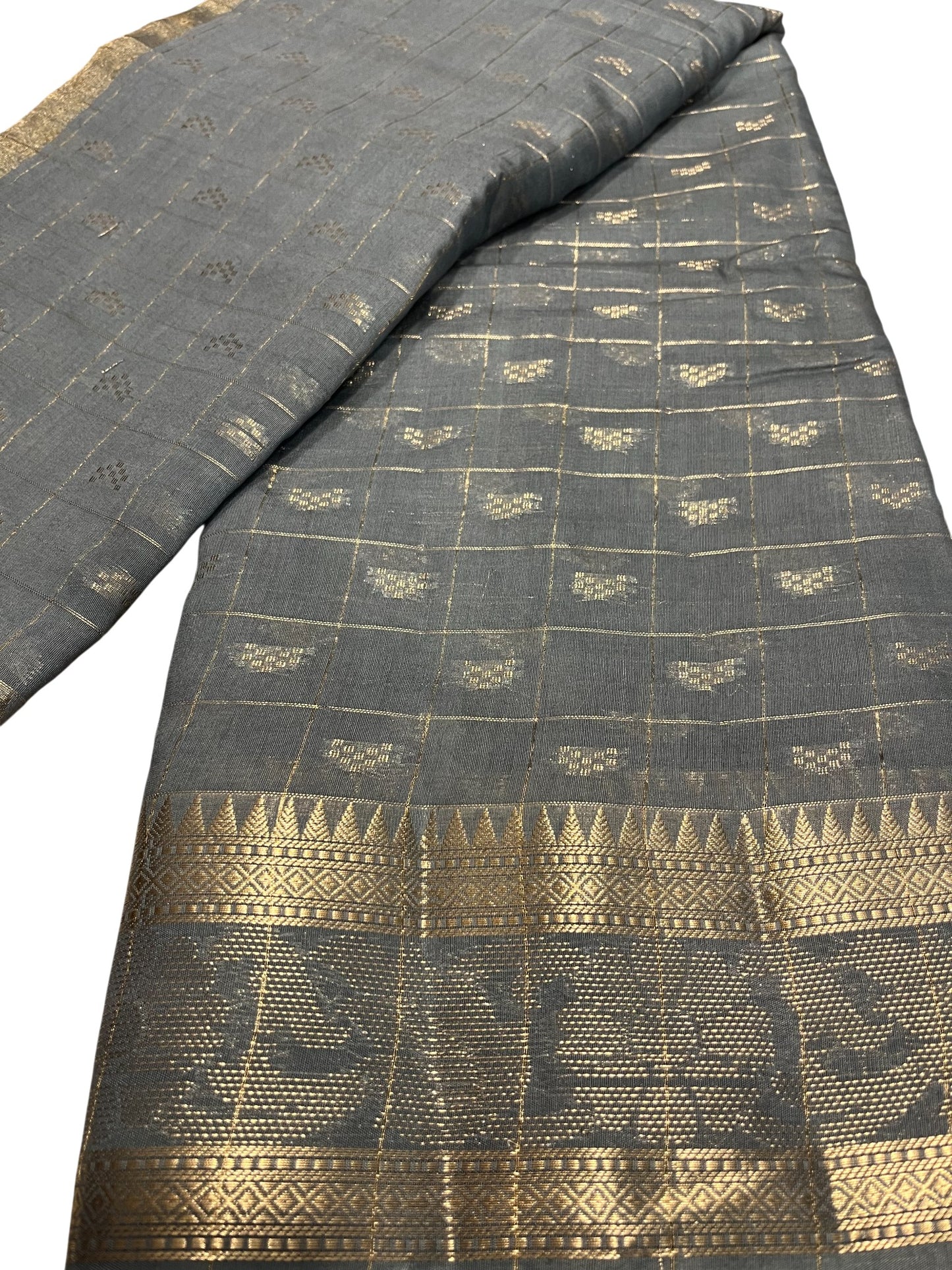 Southloom Georgete Banarasi Silk Saree with Woven Work on Body and Borders