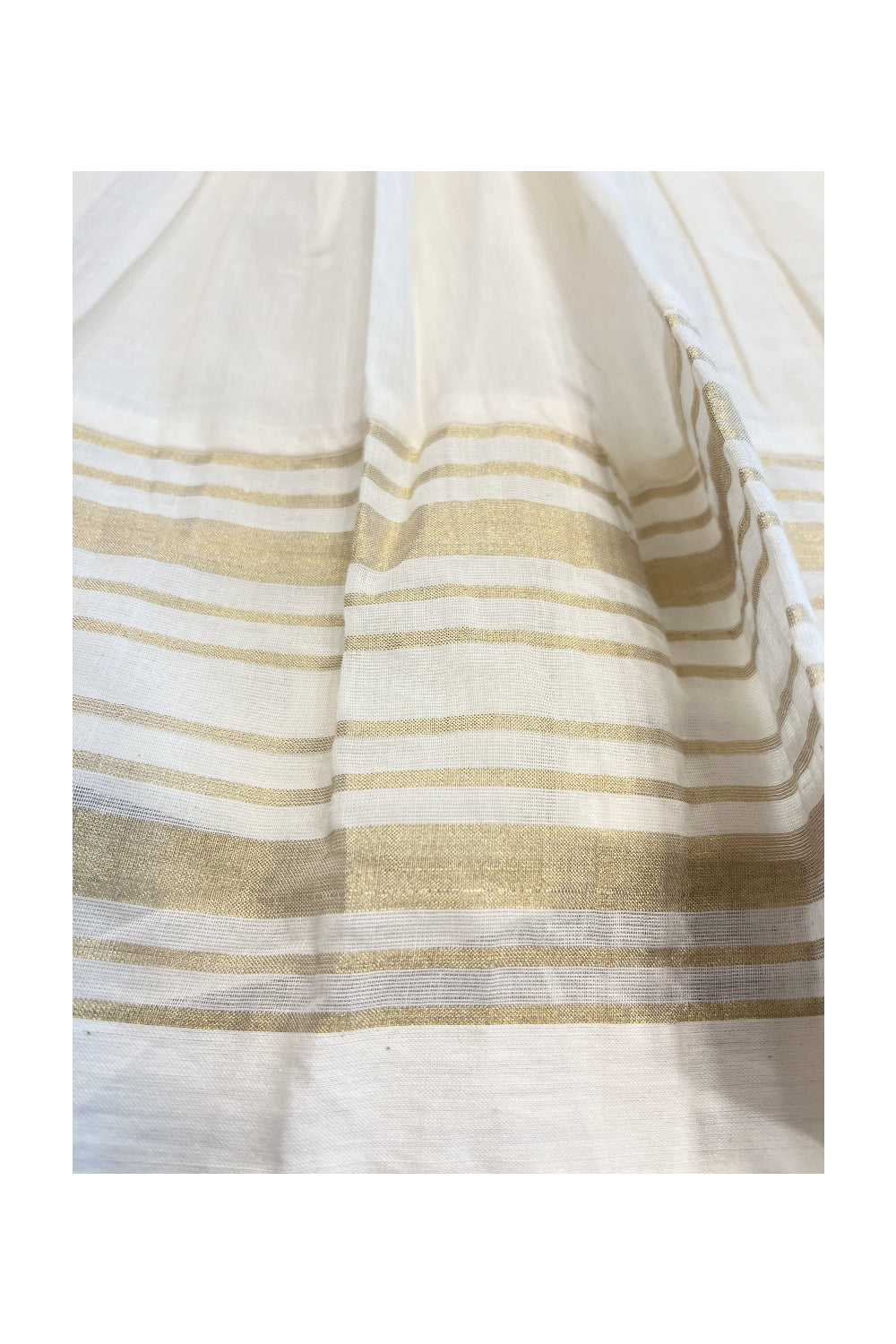 Southloom Premium Kasavu Frock in Balaramapuram Handloom Fabric for Girls