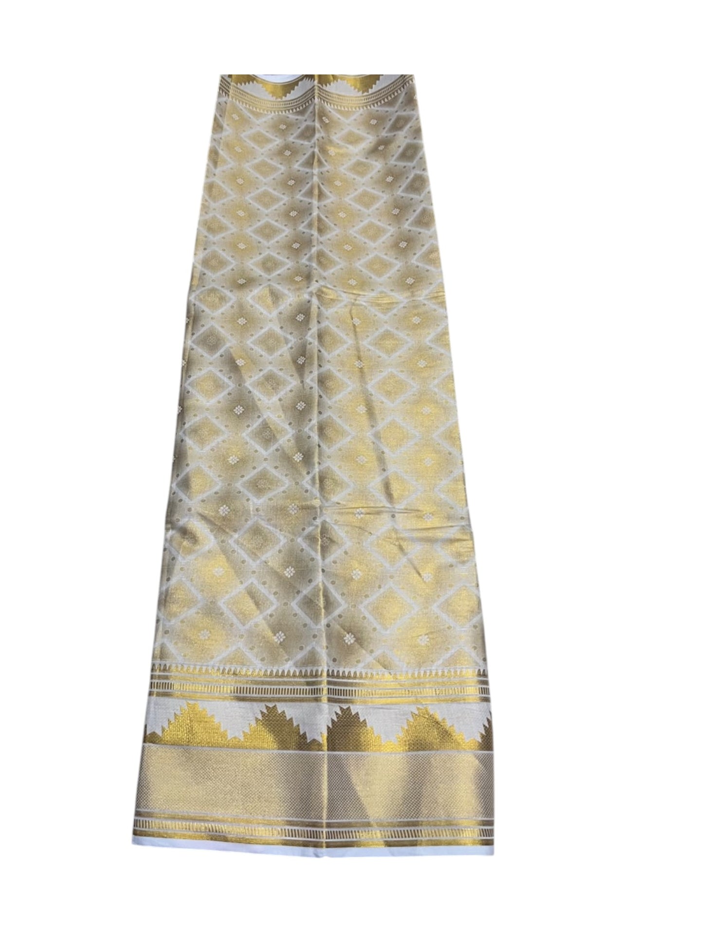 Southloom Kerala Tissue Churidar Salwar Material with Woven Work (include Shawl / Dupatta) SL601