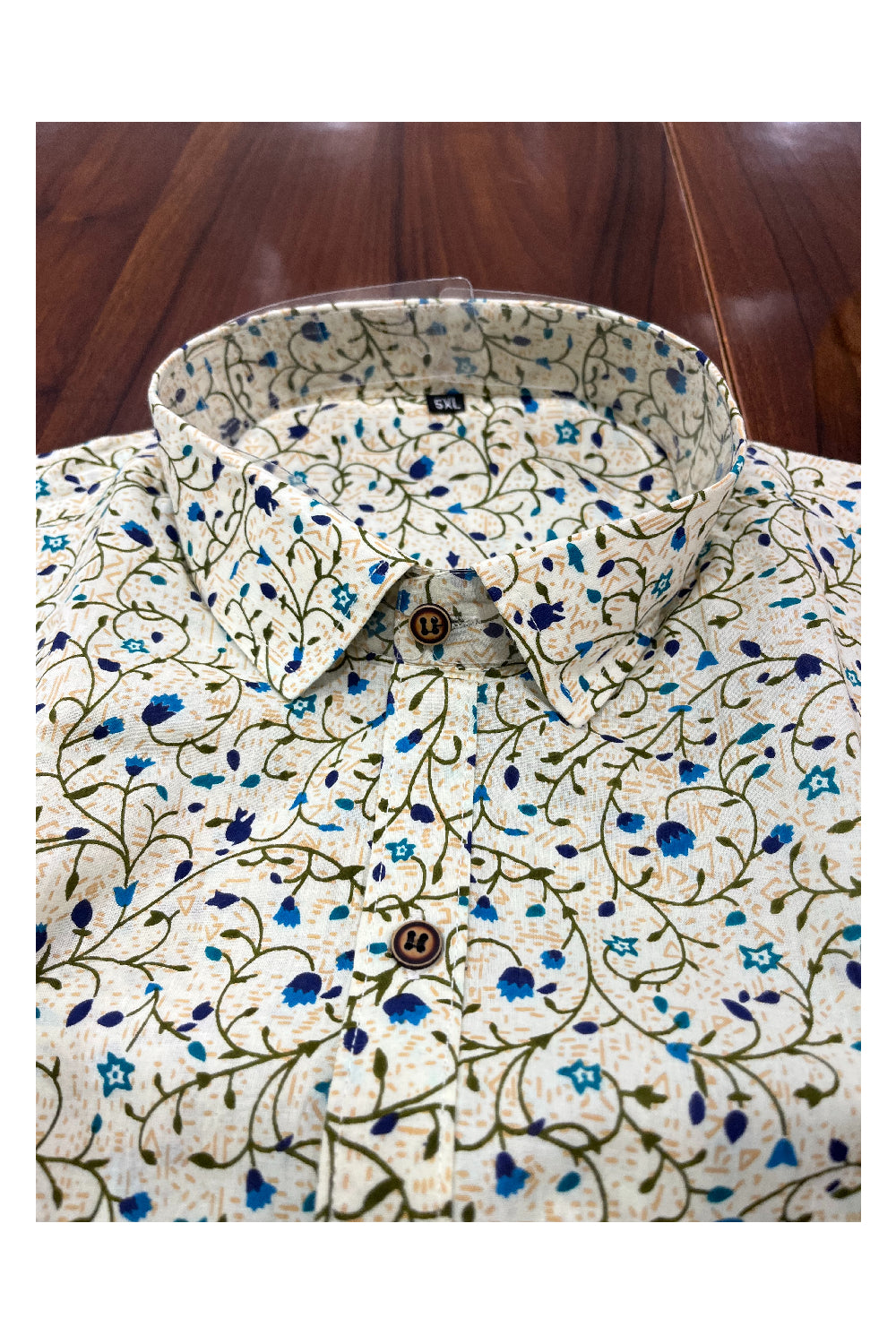 Southloom Jaipur Pure Cotton Printed Shirt For Men (5XL)