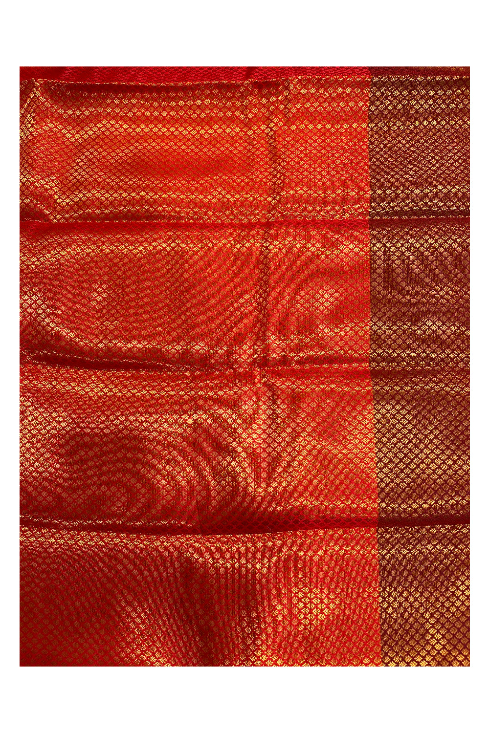 Southloom Banarasi Silk Brocade Bridal Saree WIth Woven Borders and Blouse Piece in Maroon and Green