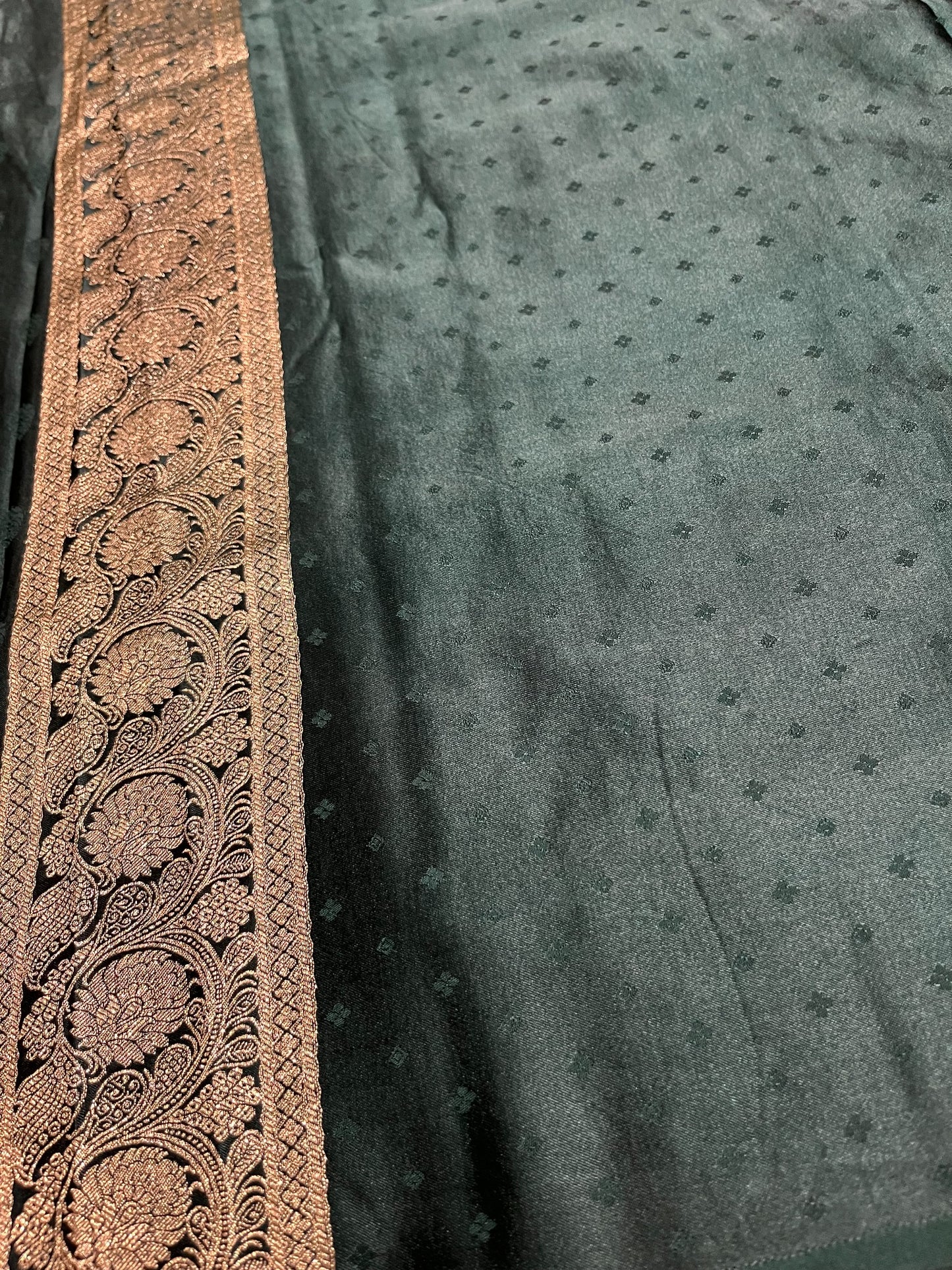 Southloom Satin Banarasi Silk Saree with Woven Work on Body and Borders