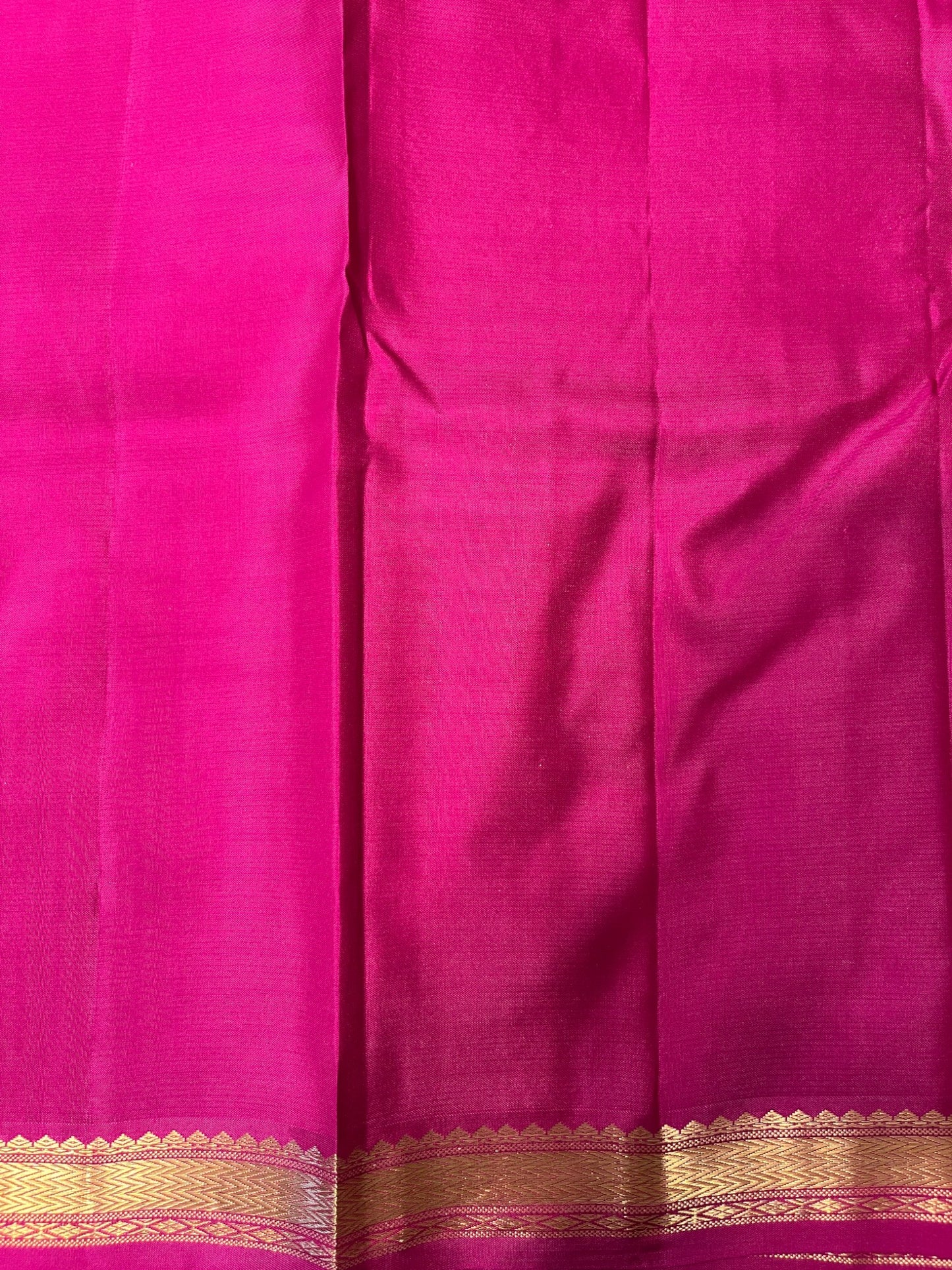 Southloom Pure Handloom Bridal Kanchipuram Silk Saree with Korvai Work (Orange & Magenta )