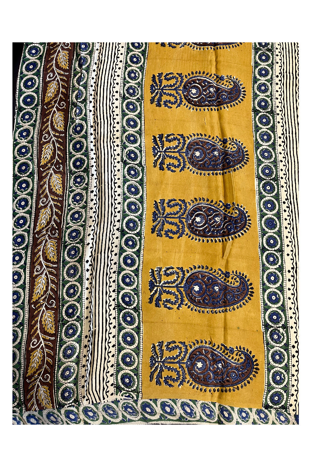 Southloom Pure Modal Silk Saree With Original Hand Block Print On Body Pallu And Blouse