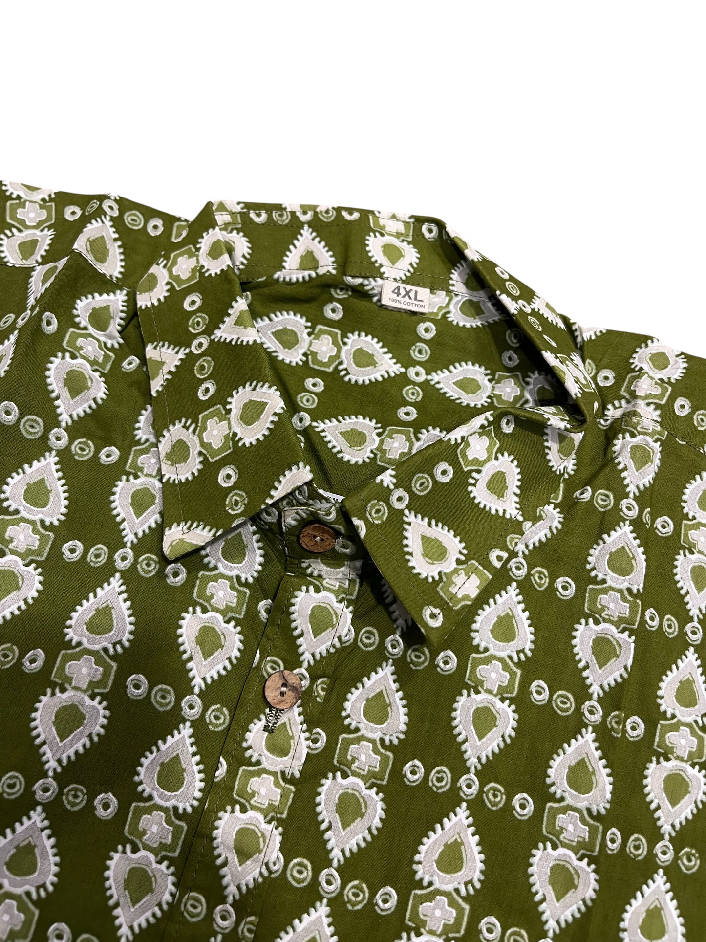 Southloom Jaipur Pure Cotton Printed Shirt For Men (4XL)