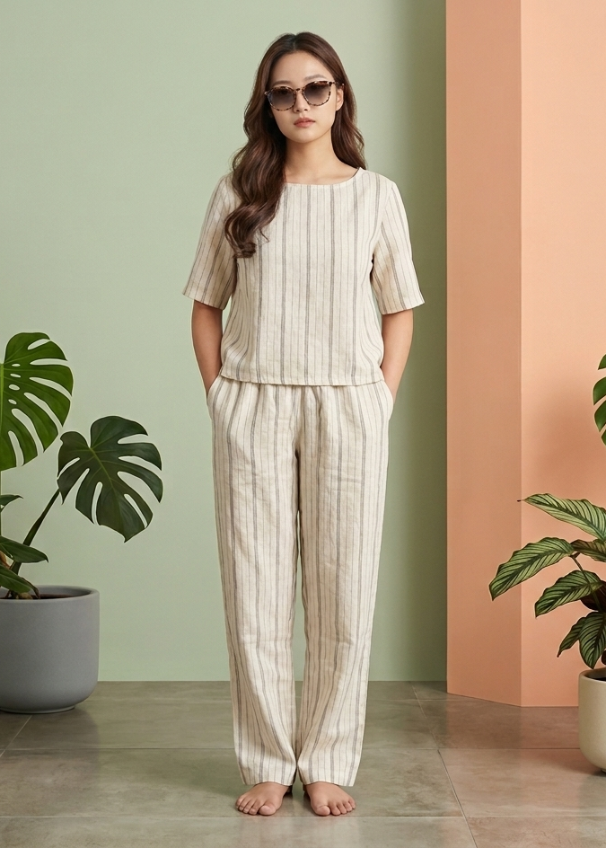 Southloom Linen Cord Set For Women SL304