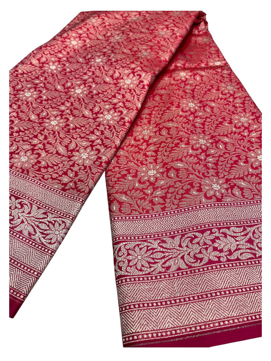 Southloom Banarasi Silk Saree with Woven Work on Body and Borders