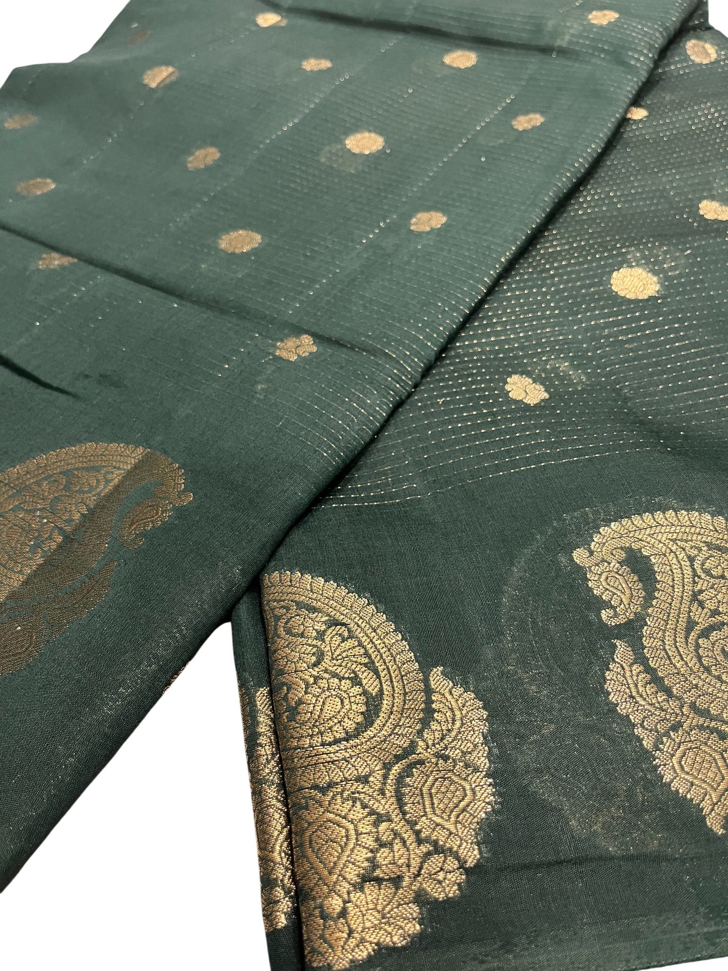 Southloom Georgete Banarasi Silk Saree with Woven Work on Body and Borders