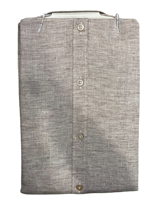 Southloom Pure Cotton Gray Plain Shirt (38 FS)