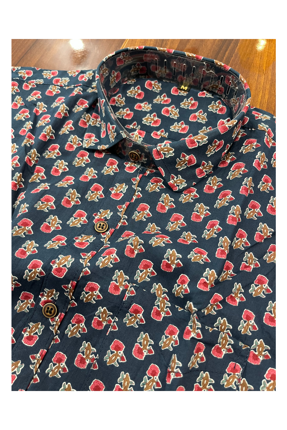 Southloom Jaipur Pure Cotton Printed Shirt For Men (Medium)