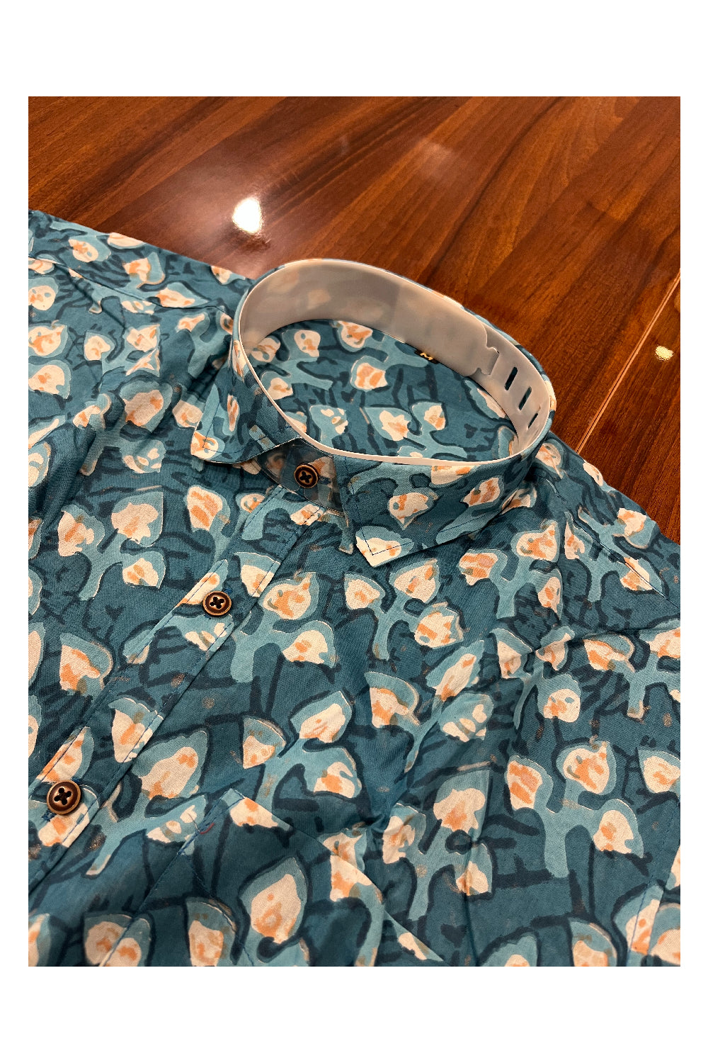 Southloom Jaipur Pure Cotton Printed Shirt For Men (Medium)