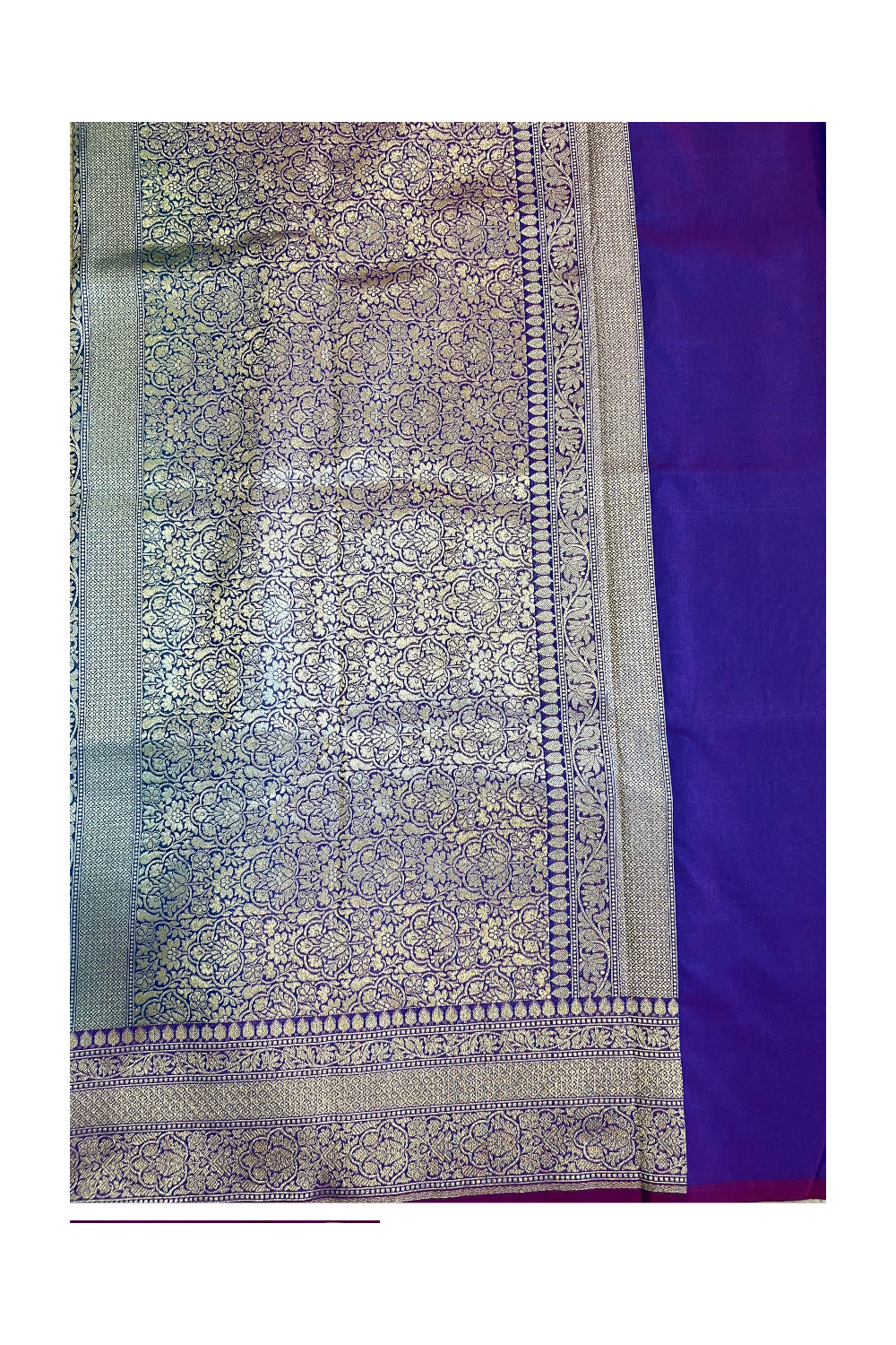 Southloom Banarasi Georgette Woven Work Saree in Blue